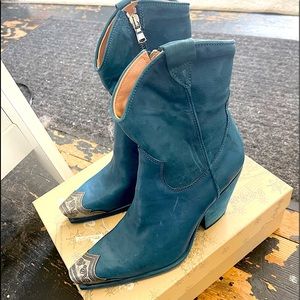 Free People Brayden Western boot Petrol 39